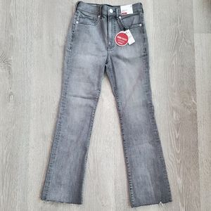 Express High Rise Cropped Flare Jeans